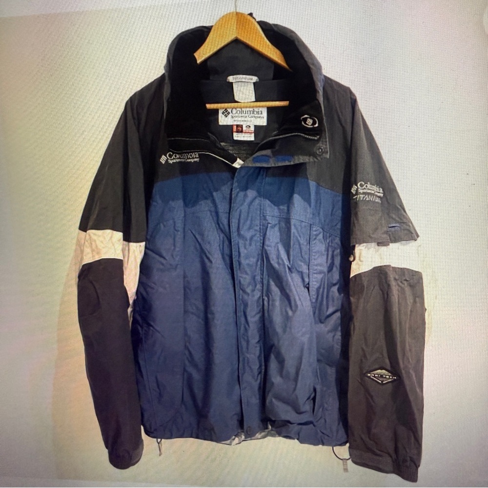 Columbia Men Omni Heat Interchange 3-in-1 Jacket Coat Blue Size: XL